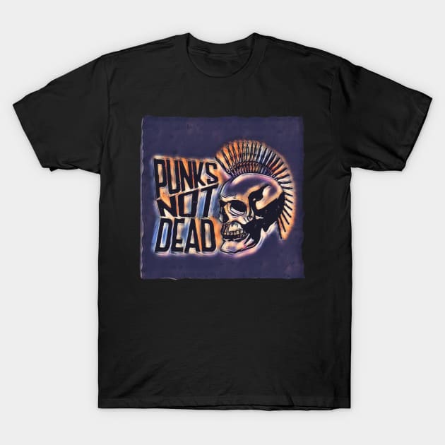 Punks Not Dead T-Shirt by Lees Tees